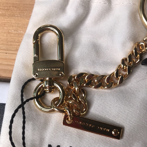 Marc Jacobs Year of the Rooster Leather Keychain Bag Charm with Gold Hardware - Picture 7 of 16